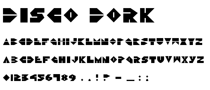 Disco Dork font